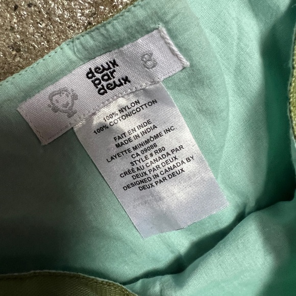 Deux par Deux toile multi textured skirt sz 8 - Picture 2 of 6